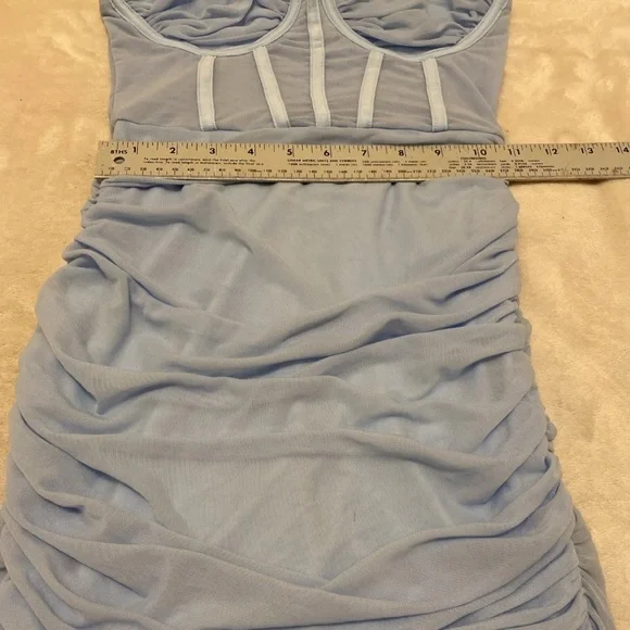 SHEIN Light Blue Spaghetti Strap Mini Bodycon Dress - Picture 13 of 16
